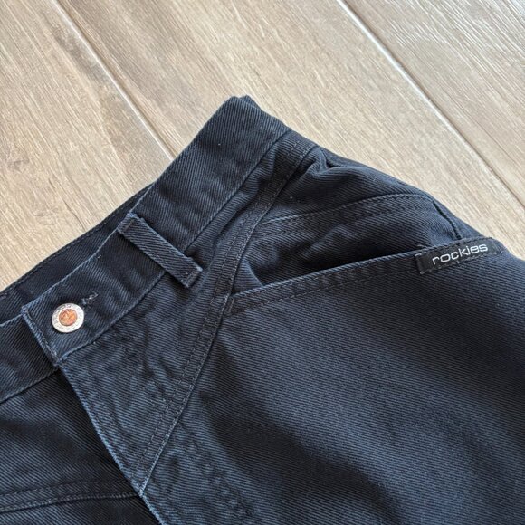 Vintage Rockies Jeans Women's 13/14 Black Bareback Western Rodeo Cowgirl USA - Picture 2 of 8